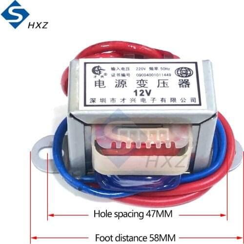 2W Single Voltage 2-wire Output Power Transformer AC220 to AC24V / AC15V / AC 12V /AC 9V / AC6V AC-AC Step-down Power
