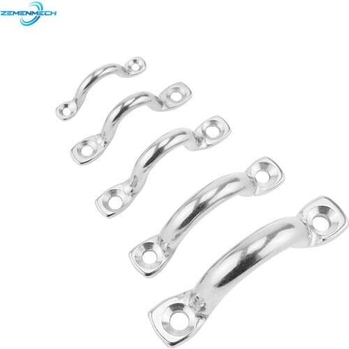 2PCS Marine Hardware 316 Stainless Steel Bimini Boat Top PAD EYE Straps Tie Down Kayak Deck Loops Tie Down Anchor Point Kayak