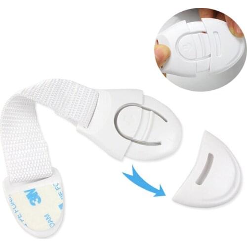 20PCS New Baby Plus ABS Plastic Webbing Child Safety Lock 3M Glue Drawer / Cabinet Lock / Toilet Locks Single Pack TRQ0050