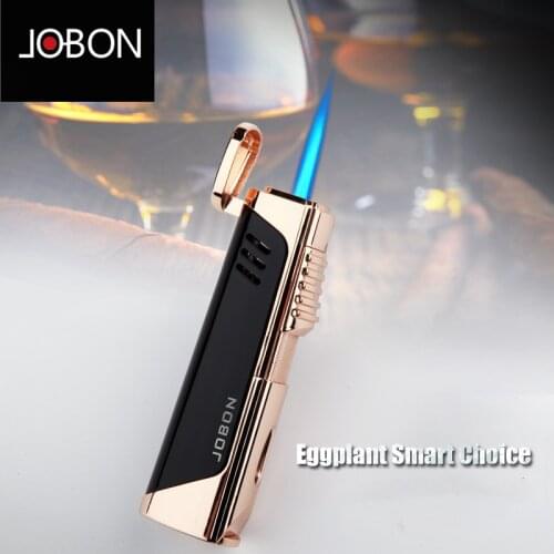 2020 Jobon Metal Triple Torch Gas Window Lighter 1&3 Jet Gas Cigar Three Turbo Windproof Powerful Spray Gun Kitchen Pipe Lighter
