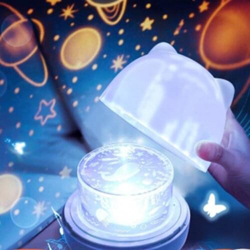 2020 Dreamy starlight Creative LED Childrens star projection night lamp, Bluetooth music projection lamp, Valentines Day gift