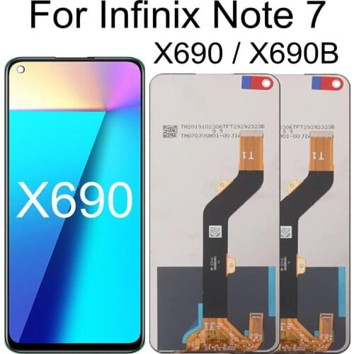 6.95" LCD For Infinix Note 7 X690B X690 LCD Display Touch Screen Digitizer Assembly Replacement For Note7 LCD Display