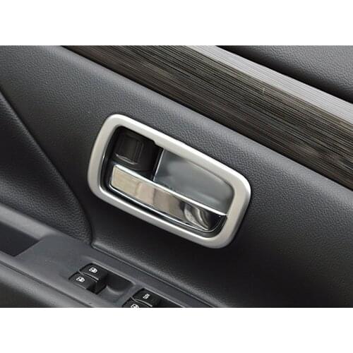 Car styling stick trim ABS chrome door inner built handle bowl frame lamp armrest For Mitsubishi Outlander 2016 2017 2018 2019