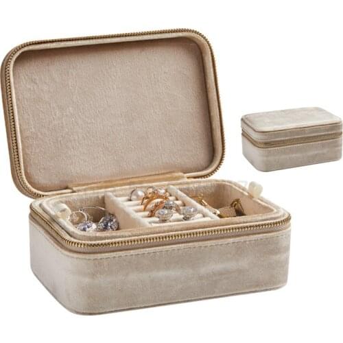 High grade velvet cloth jewelry box storage box high-grade earring bracelet Bag Jewelry Box