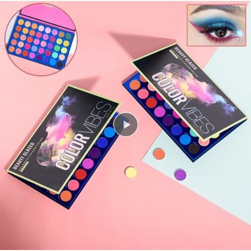 Beauty Glazed COLOR VIBES Nude Shining Eyeshadow Pearlescent Makeup Glitter Pigment Pallete Waterproof Eye Shadow Cosmetics TSLM