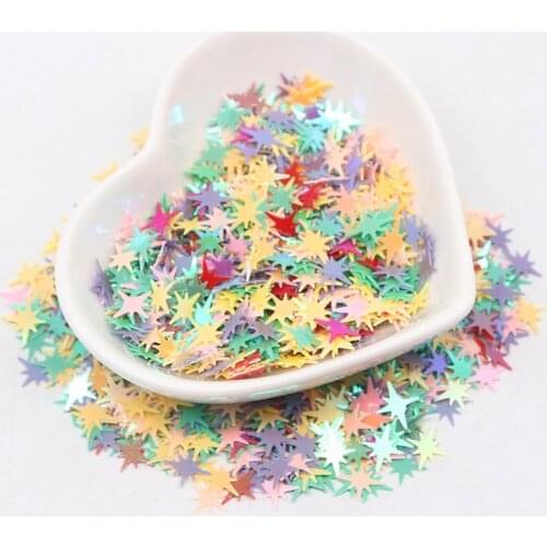 9mm Star Sequins Nail Makeup Paillettes Flash Clothing Accessories Party Throwing Sequins Confetti for Crafts 10g