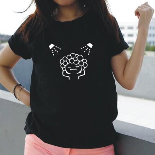 Fashion Baby Love Shower Bubble Tee Shirt Femme Summer Short Sleeve Harajuku T Shirt Women Tops Casual Tshirt Camiseta Mujer