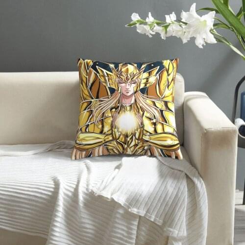 Virgo Shaka - Shaka Gold Cloth Saint Seiya pillowcase printed cushion cover sofa waist pillow pillow cover
