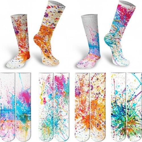 Unisex Men Women Colorful Funny Personality Sock Womens Comfortable Medium Tube Socks Male Female Street Skateboard Happy Socks