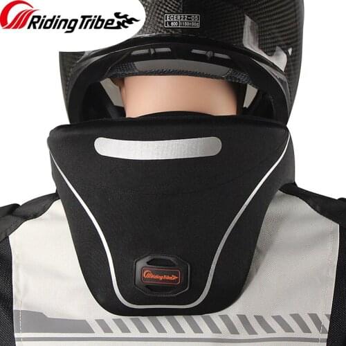 Riding Tribe 2020 New Neckguard Motorcycle Neck Brace Protector Reflective Moto Off Road Protective Gear Support Helmet HX-P24