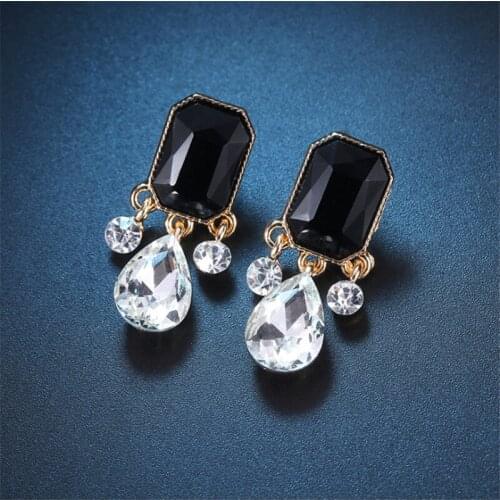 Blaike Silver Color Water Drop Dangle Earrings For Women Wedding Engagement Earrings Fine Jewelry Birthday Gifts