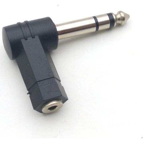 2PCS high quality 3.5mm Stereo Female Jack TO 6.35mm Stereo Plug Audio adapter