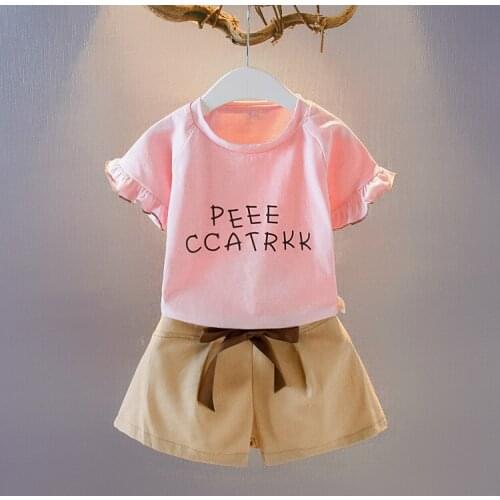 High Quality Baby Girl Clothes Sets Summer Short Sleeve Costume For Kids Clothes Infant Clothing Suits Cotton Newborn Clothes