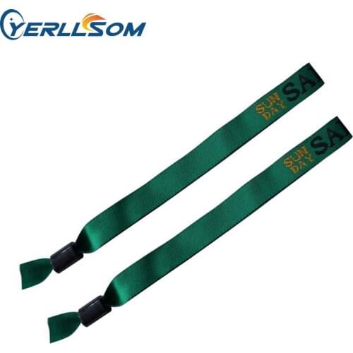 YERLLSOM 600PCS/lot Customized Personalized printing logo fabric wristbands bangles for gifts Y061506