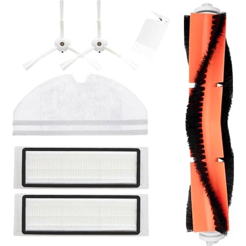 Side Brush Main Roller Brush HEPA Filter for Xiaomi Vacuum 2 / 1s for Roborock S50 S55 S6 Robot Vacuum Cleaner Parts Accessories