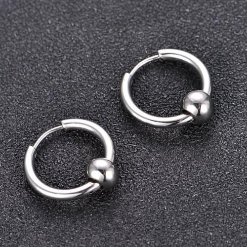 Fashion Hoop Earrings for Women Men Punk Circle Charming Chic Party Jewelry Accessories 1 pair