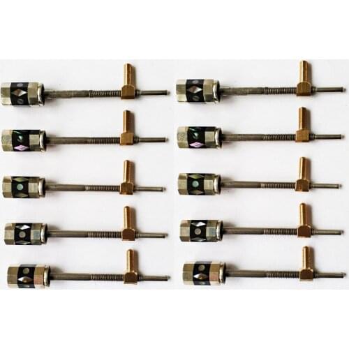 Advanced Level Nick-Silver Ebony Button for Bow Frog FPC026