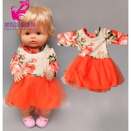 17 Inch Baby Doll Dress for 42cm Nenuco Ropa Y Su Hermanita Doll Clothes Accessories