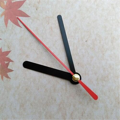 50Sets Metal Arms Black Hour Minute With Red Seocnd Short Hands From Chinese