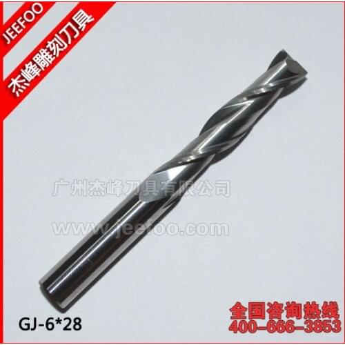 6*28mm Micro End Mill, Milling Cutters, Spiral Router Bits, Solid Carbide End Mill, Wood Tool Bits