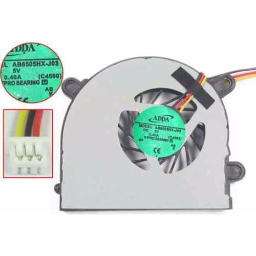 ADDA AB6505HX-J03 C4500 DC 5V 0.40A 3-Wire Server Laptop Cooling Fan