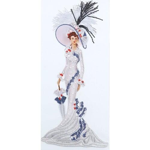 Diamond Painting Alien and Special Beauty DIY Diamonds 5D Painting with Special-shaped diamond beauty lady 30X60cm