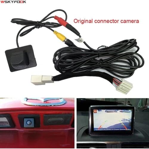 Night Vision Car Rear View Reverse Backup Camera For Mazda 3 Mazda3 Axela BM Sedan 2014~2018 Original Screen