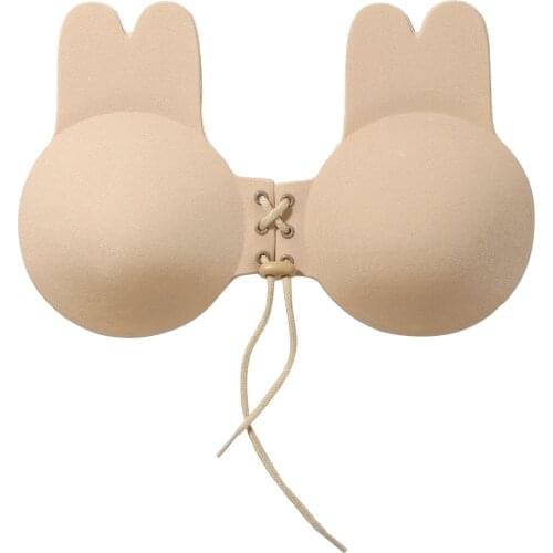 Strapless Self Adhesive Backless Sticky Invisible Push up Bra Nipple Covers Women Breast Lifts Tape with Drawstring or Buckle