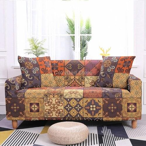 Bohemia Style Elastic Sofa Cover Polyester Corner Funda Sofa Couch Slipcover Chair Protector L Shape Need 2 Pcs Fashion Mandala