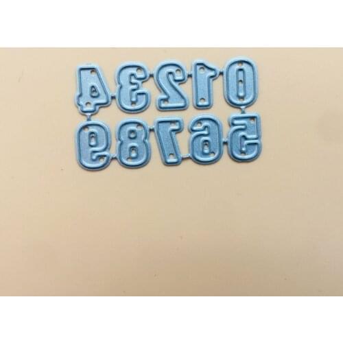 Numbers Metal Cutting Dies Stencil Scrapbooking DIY Album Stamp Paper Embossing