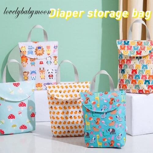 Baby Diaper Bags Maternity Bag Waterproof Wet Cloth Diaper Backpack Reusable Diaper Cover Dry Wet Bag for mom baby care 2 sizes