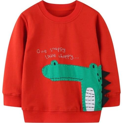 Jumping Meters Animals Applique Cotton Sweatshirts Baby Girl Clothes Children Clothing t shirts Girls Hoodies Kids Blouse