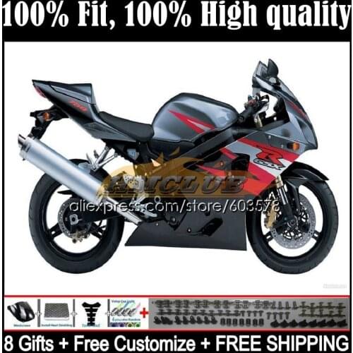 Injection OEM For SUZUKI 600CC GSXR-750 K4 GSXR 600 750 CC 4CL.38 GSXR-600 GSXR750 04 05 GSXR600 2004 2005 Fairing Grey black