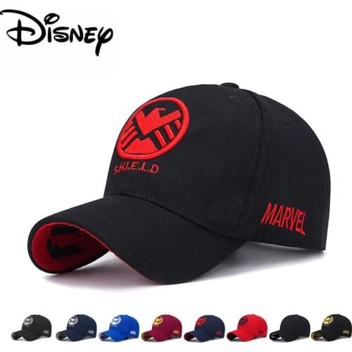 Disney New SHIELD Letter Eagle Shield Embroidered Baseball Cap Bones Tactical Cap Elastic Cap Casual Outdoor DropShipping