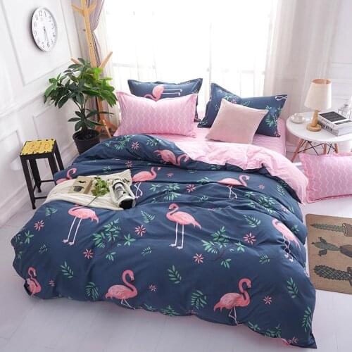 Solstice Home Textile Concise Stripe Geometry Design Solid Color Print Bedding Sets Duvet Cover Pillowcase Bed Sheets Bedclothes