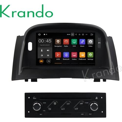 Krando 7" Android 8.0 car navigation multimedia system for Renault Megane 2 2004-2009 audio radio gps dvd player WIFI 3G DAB