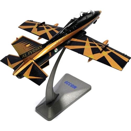 1/72 Scale Alloy Trainer Fighter Italy MB-339 Aircraft Model Toys Children Kids Gift for Collection Desk Decoration