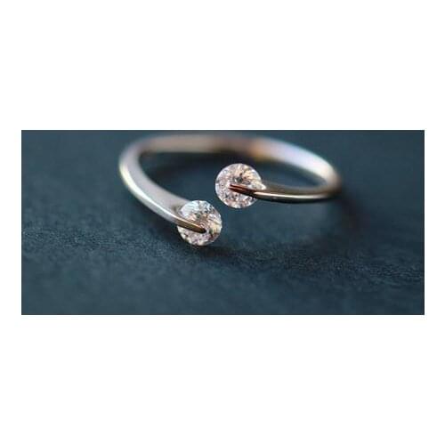 Fashion Female Zircon Crystal Finger Rings For Women Lover Wedding Jewelry Party Trendy Statement Rings Wholesale