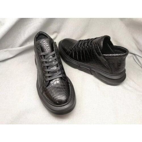 100% Genuine REAL crocodile belly matt skin men shoe most durable solid crocodile skin men businee dres shoe black brown colors