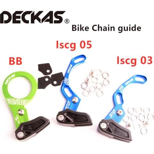 DECKAS Bike Chain guide MTB Bicycle chain guide 1X System ISCG 03 ISCG 05 BB mount CNC Single Speed Wide Narrow Gear Chain Guide