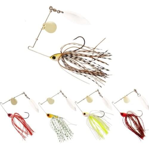 Fringed Beard Guy Five-color Composite Rotating Sequin + Boxed Perch Catfish Fake Bait