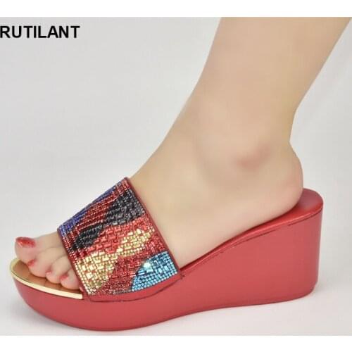 New Arrival Italian Women Wedding Shoes Decorated with Rhinestone Plus Size Women Shoes 42 Wedding Shoes for Women Bride