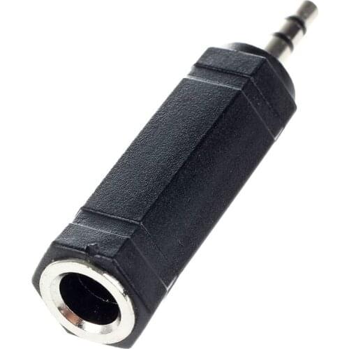 6.35mm Female Socket To 3.5mm 1/8 Inch Male Plug Audio Stereo Adapter Converter