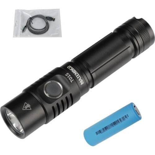 Mateminco T01S EDC 21700 Battery Self Defense Type-C USB-C Rechargeable Lanterna Tactical Torch High Power LED Flashlight