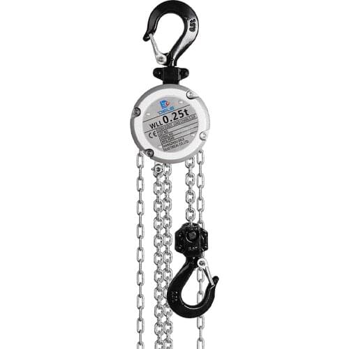 Portable Mini Aluminum Alloy Chain Hoist 0.25T 0.5T