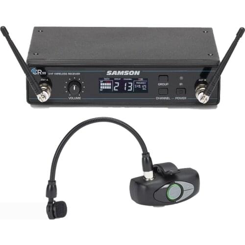 Samson AirLine ATX Series Samson AWX Wind Instrument Micro Transmitter UHF Wireless System with HM60 Wind Instrument Microphone