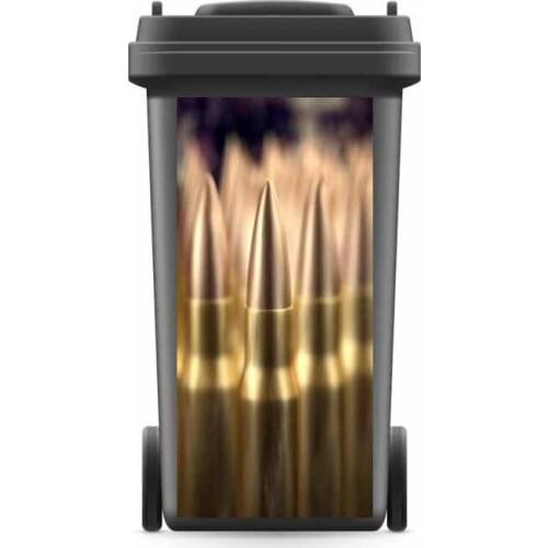 DIY Creative Renew Rubbish Bin Sticker Bullet Shell Wallpaper mural Wall Print Decal Removable Photo self adhesive Gift