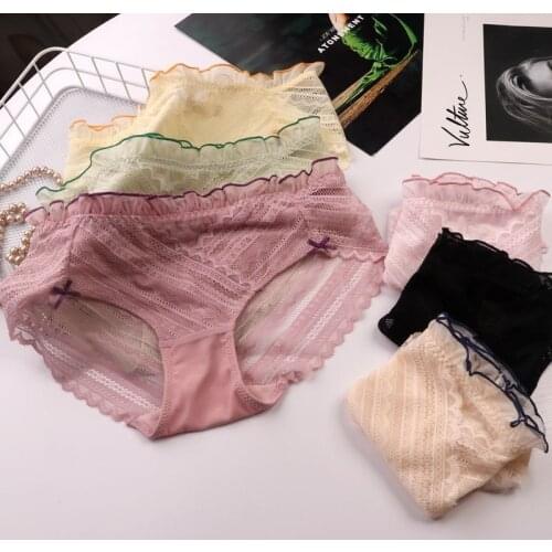 Cotton Panties Women Comfortable Underwears Sexy Middle-Waisted Underpants Female Lingerie Big Size Ladies Briefs Hot Selling
