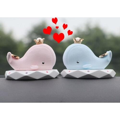 Car ornaments Car scented stone aroma dolphin car ornaments Cute car ornaments in the goddess car