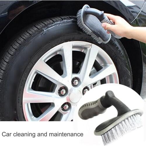 Universal Car Wheel Cleaning Brush Creative T-shaped PVC Pointed Washing Brush Durable Multi-shaped Scrub Brush for Car